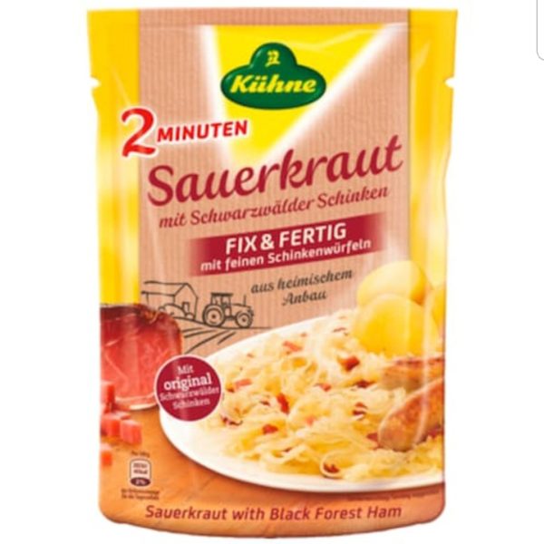 Kühne Saurkraut with Black Forest Ham 400g