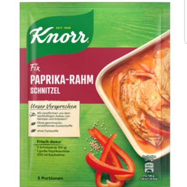 Knorr Paprika Cream Sauce for Schnitzel Fix 43g.