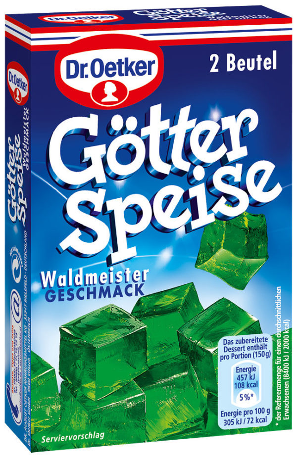 Götterspeise Waldmeister (Woodruff Jelly Mix) 2 sachets each make 500ml