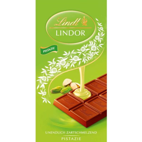 Lindor Pistachio Chocolate Bar 100g